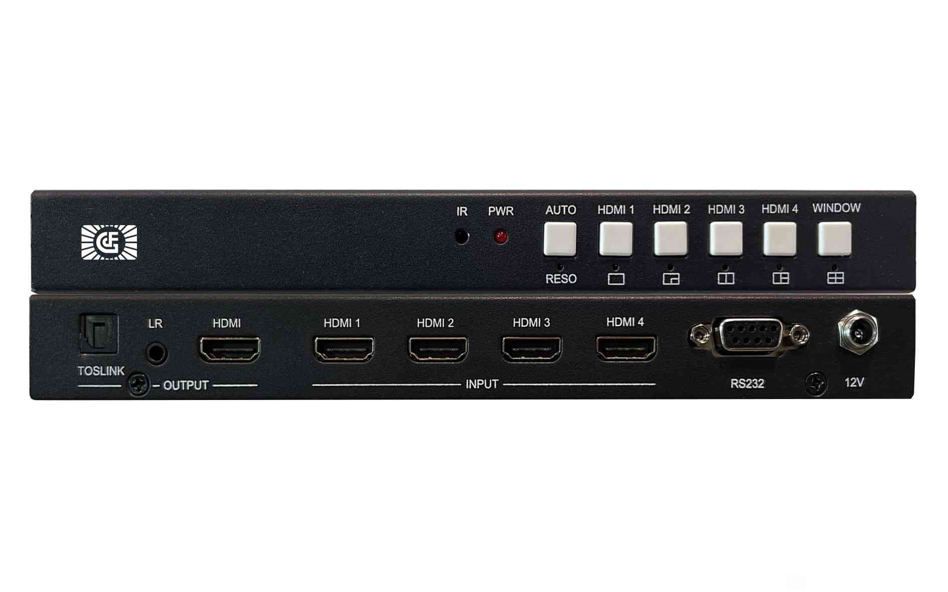 4K60HZ UHD無縫切換畫面分割器支持232控制