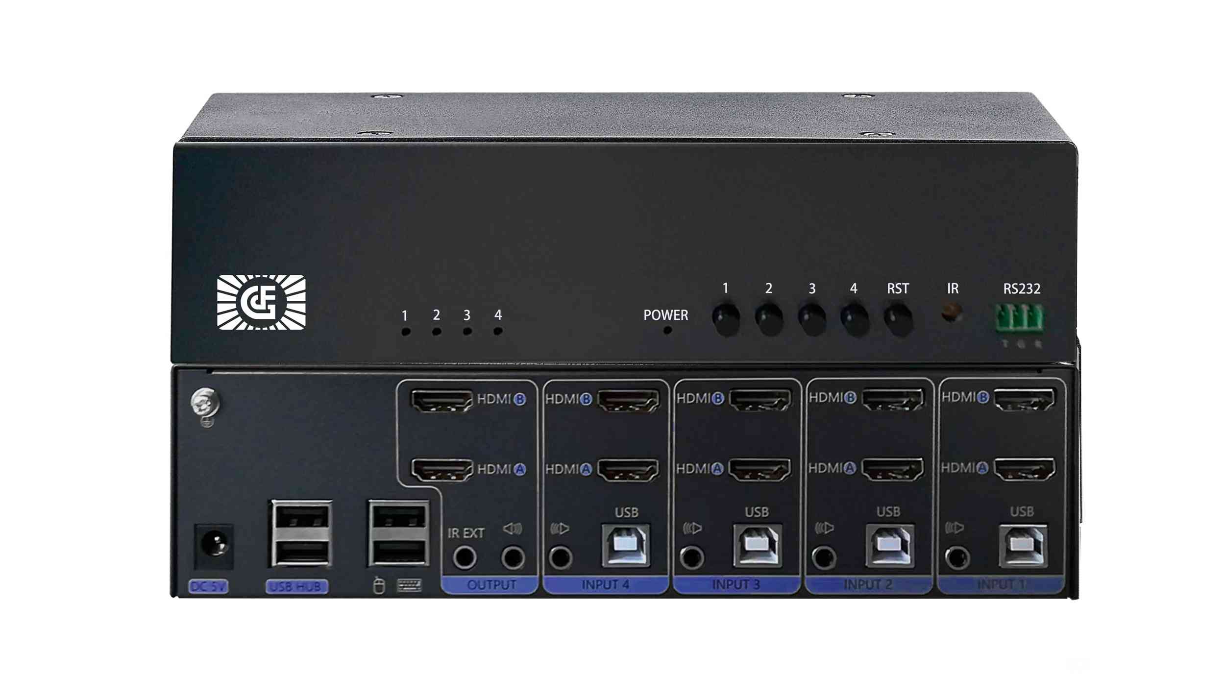 多路KVM HDMI4進(jìn)2出切換器